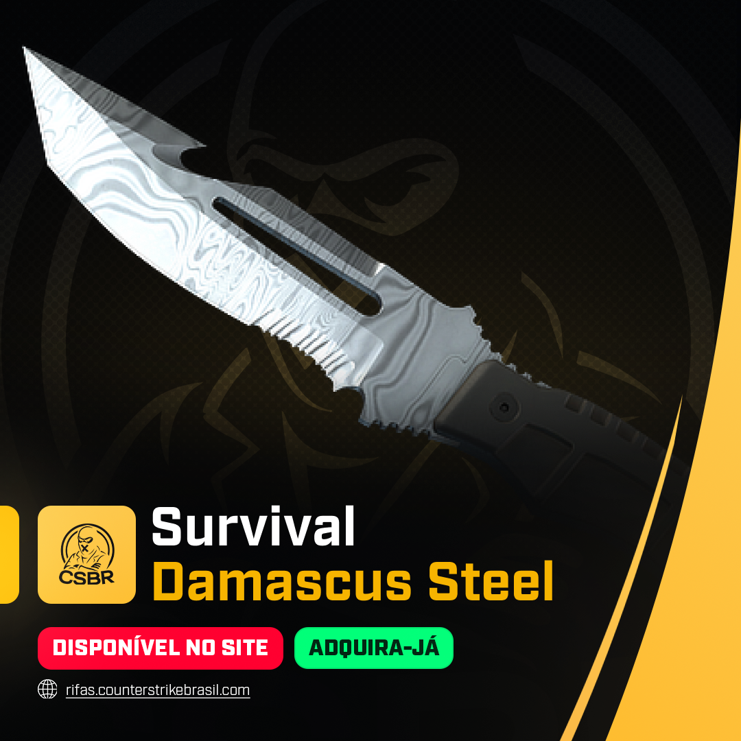 0405 — ★ Survival Knife | Damascus Steel (Field-Tested)